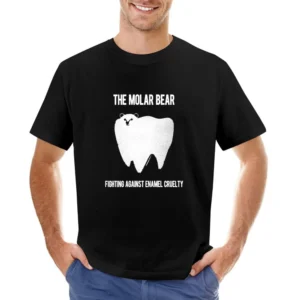 The Molar Bear Funny Enamel Cruelty Graphic Tee Shirt Asian Size Men T-Shirt