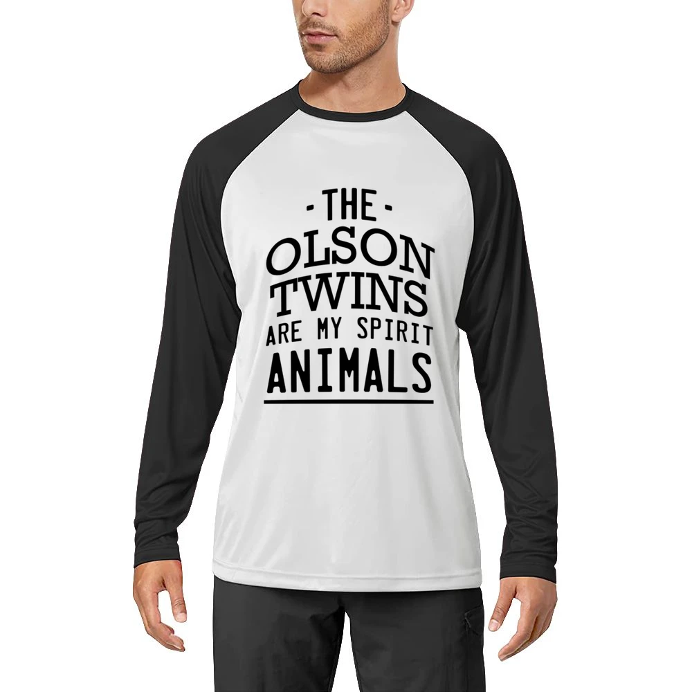 The Olson Twins Are My Spirit Animals Fun Popular Mary Kate And Ashley Men Long Sleeve T-Shirt