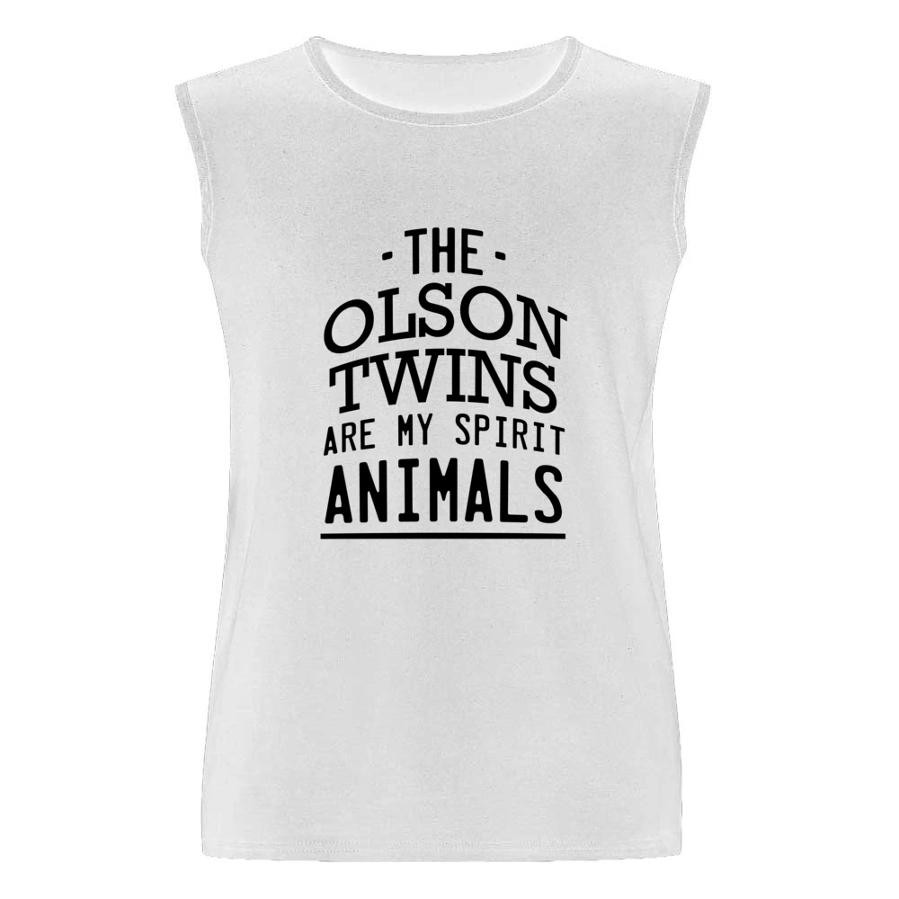 The Olson Twins Are My Spirit Animals Fun Popular Mary Kate And Ashley Men Sleeveless T-Shirt