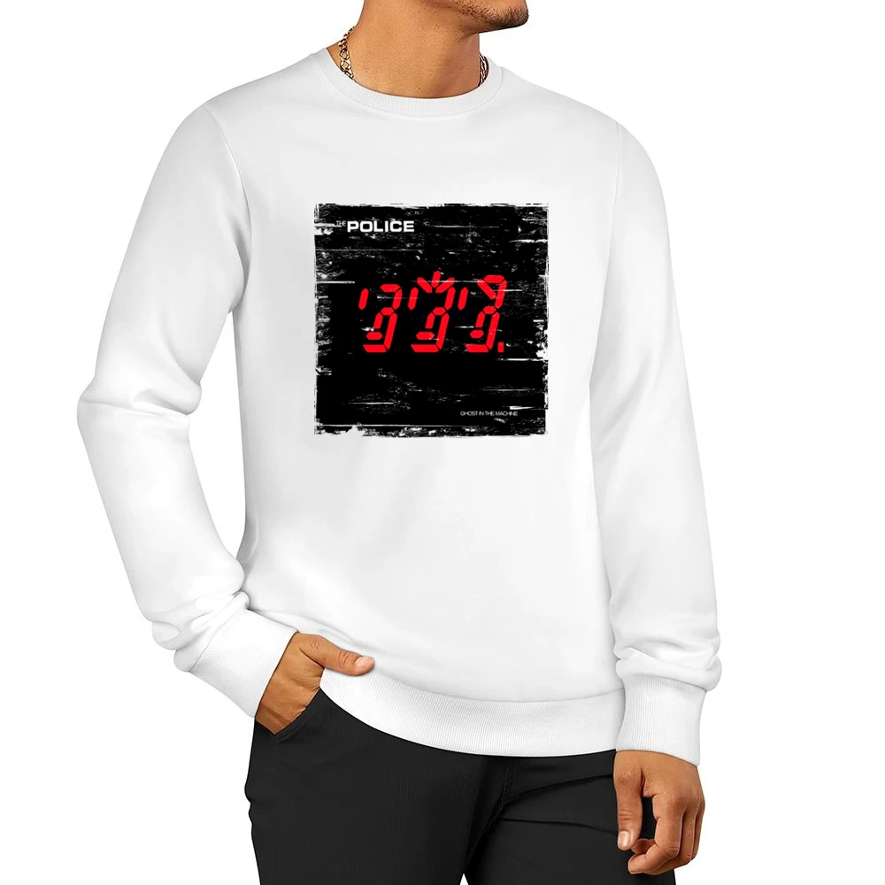 The Police Ghost In The Machine Album Cover Distressed Image Men Pullover Sweatshirt