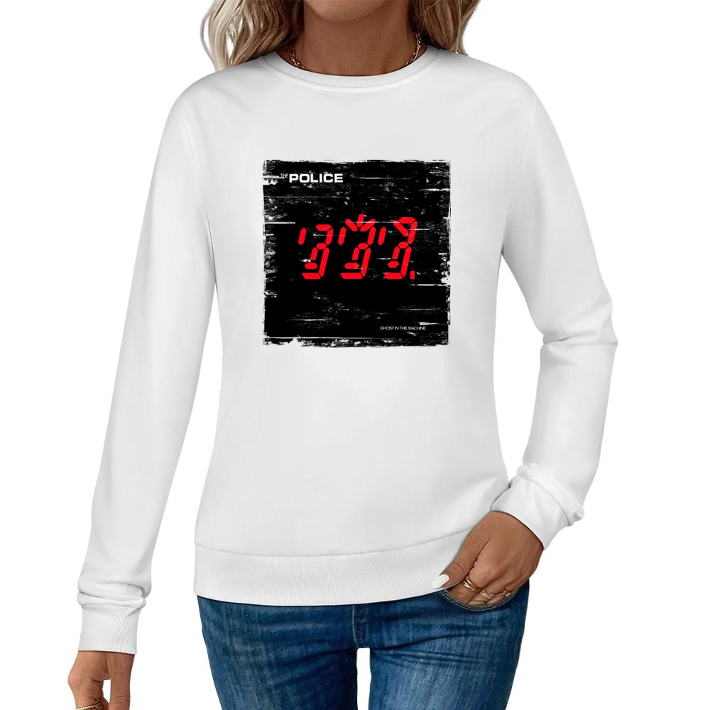The Police Ghost In The Machine Album Cover Distressed Image Women Pullover Sweatshirt