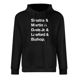 The Rat Pack Sinatra Martin Davis Jr Lawford Bishop 60s White European Size Men Hoodie