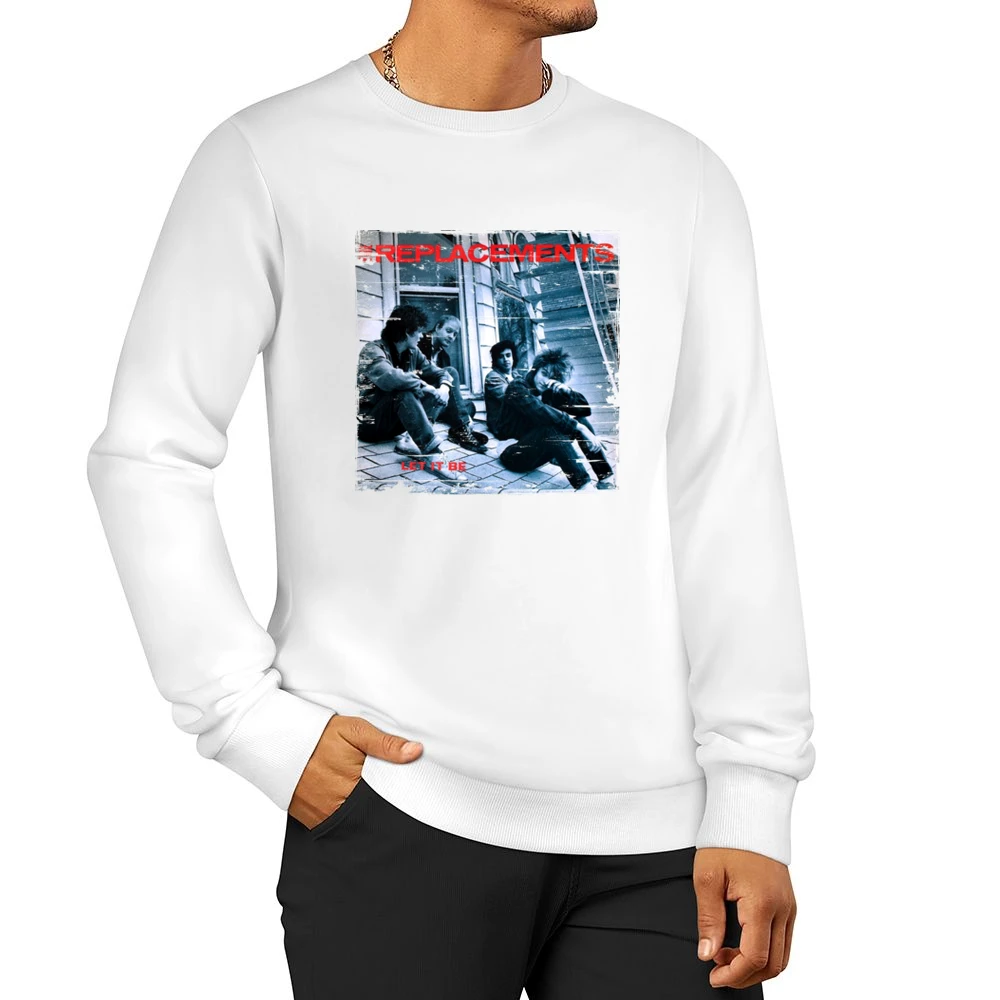 The Replacements Let It Be Album Cover Distressed Image Men Pullover Sweatshirt