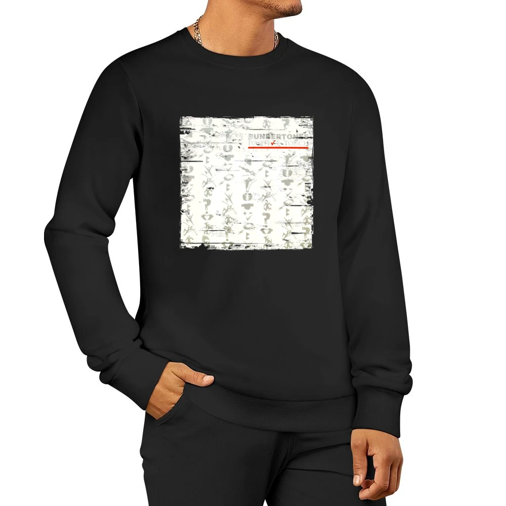 The Undertones Positive Touch Album Cover Distressed Image Men Pullover Sweatshirt