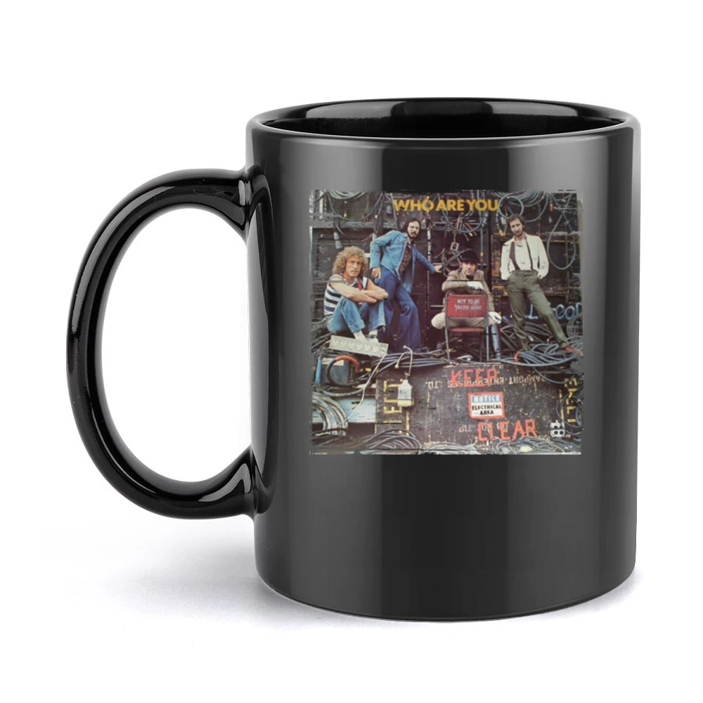 The Who Who Are You Album Cover Distressed Image Black Mug