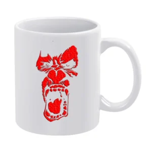 The angry ape monkey wild animals White Mug