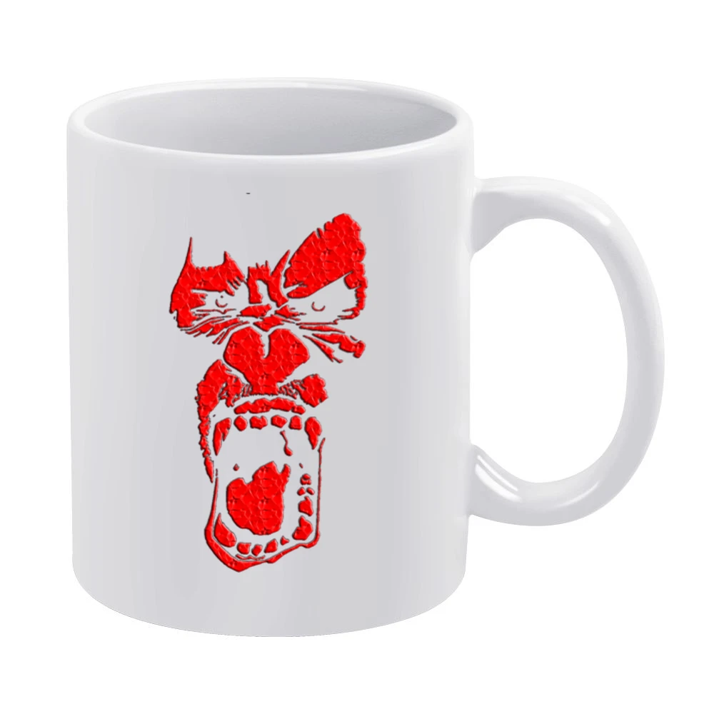 The angry ape monkey wild animals White Mug