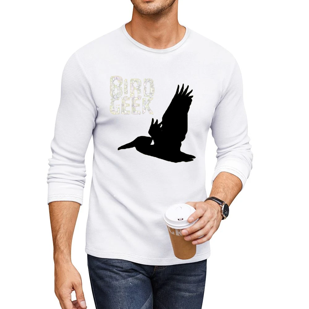 The flying geek bird Men CrewNeck Long Sleeve T-Shirt