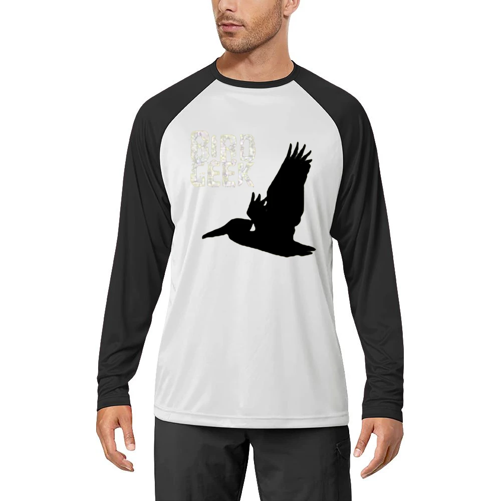 The flying geek bird Men Long Sleeve T-Shirt