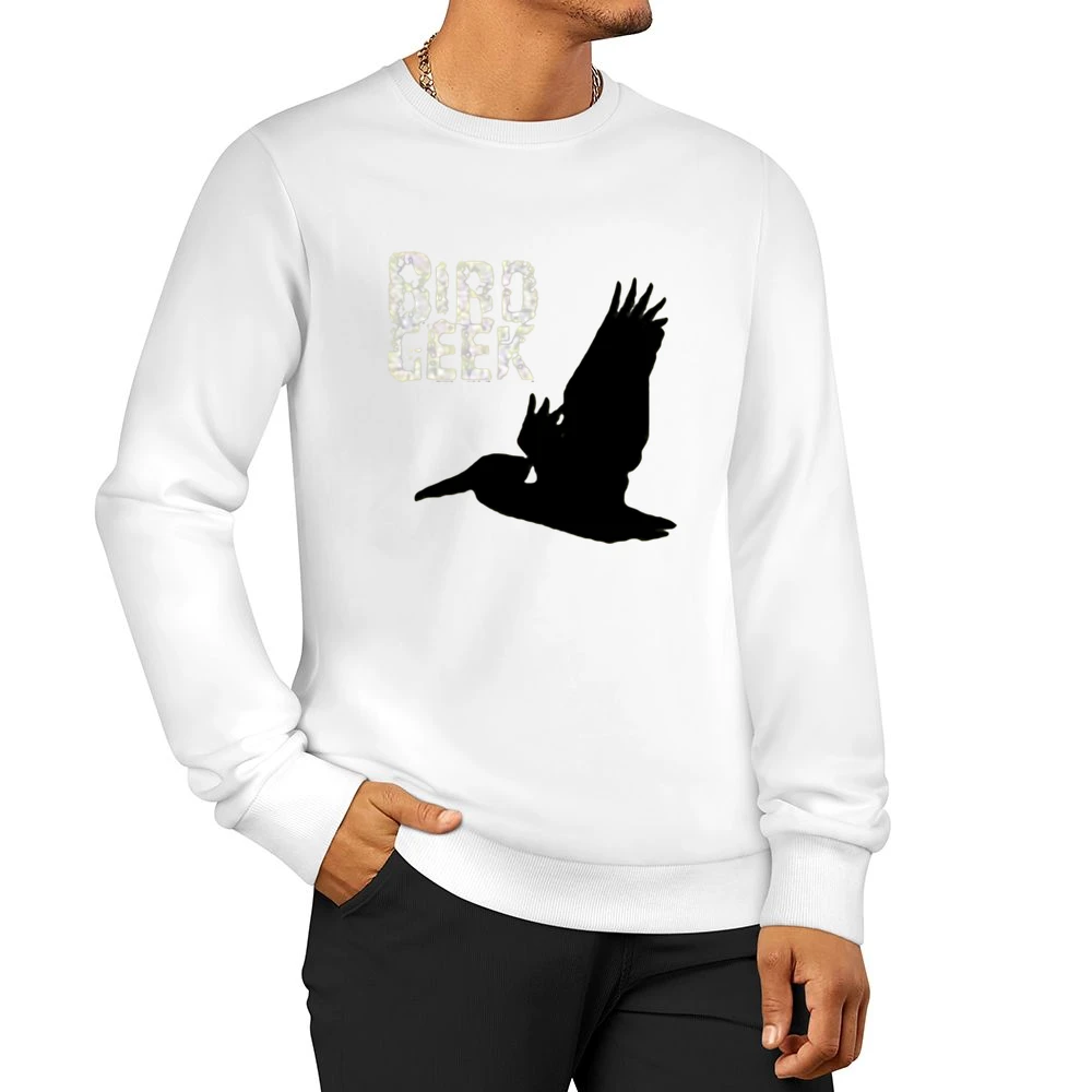 The flying geek bird Men Pullover Sweatshirt