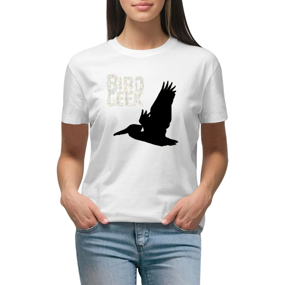 The flying geek bird Premium Women Ladies T-shirt