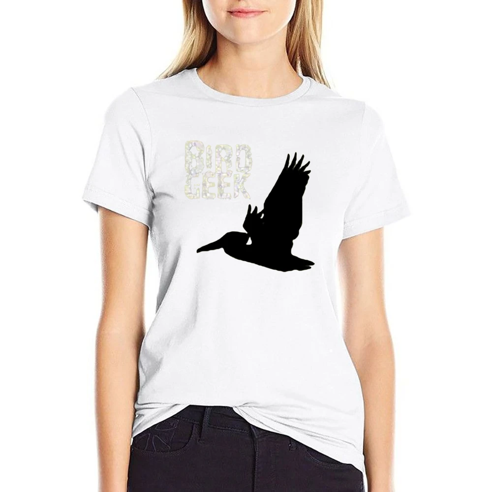 The flying geek bird US Size Women Ladies T-shirt