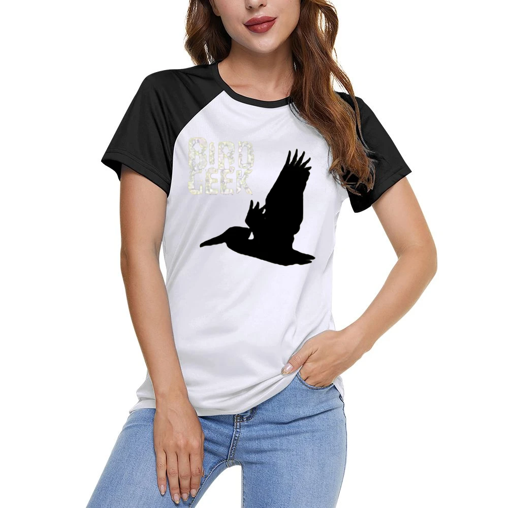 The flying geek bird Women Ladies Short Sleeve T-Shirt