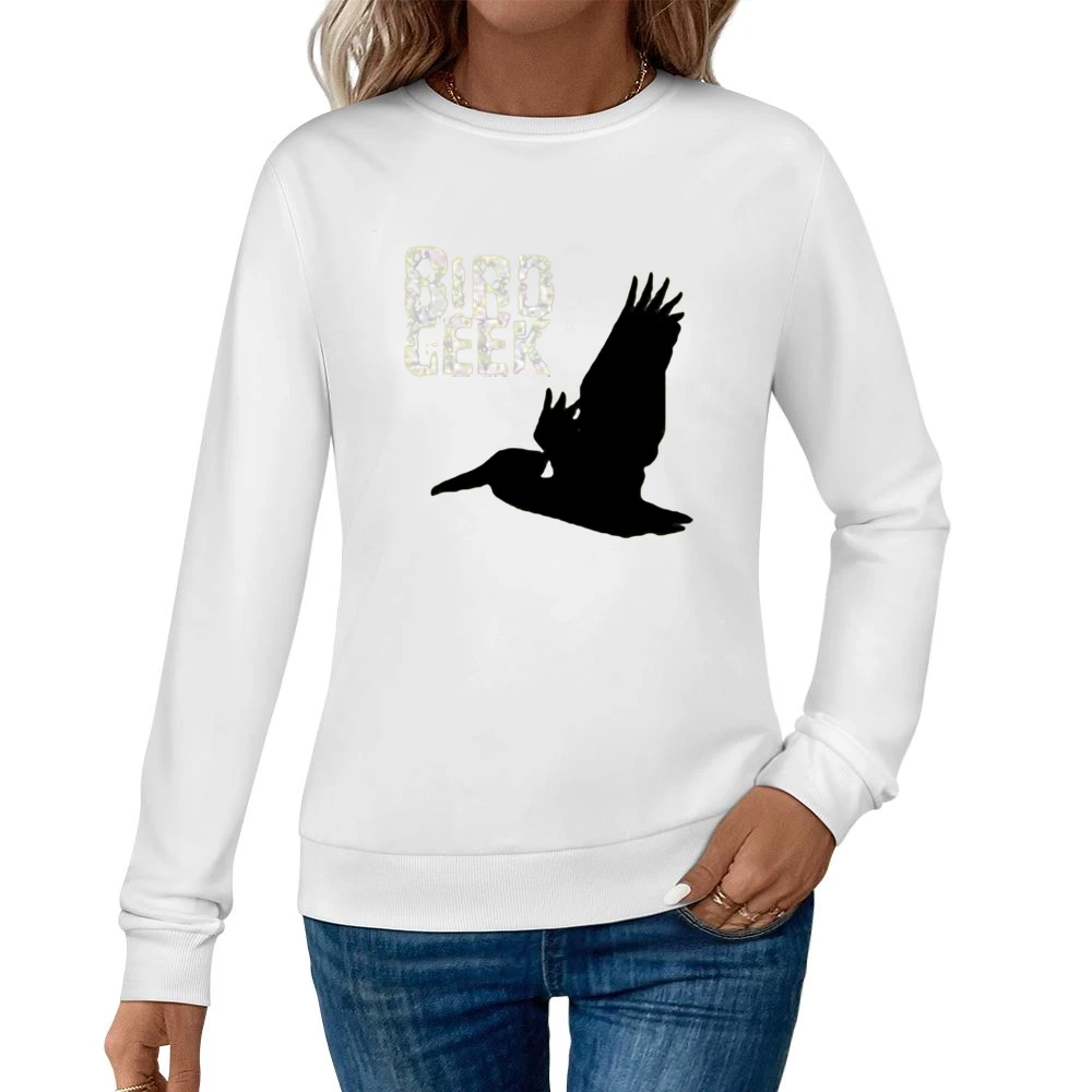 The flying geek bird Women Pullover Sweatshirt