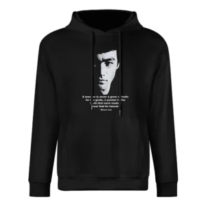 The legend martial artist bruce lee jet kundo teacher quotes European Size Men Hoodie