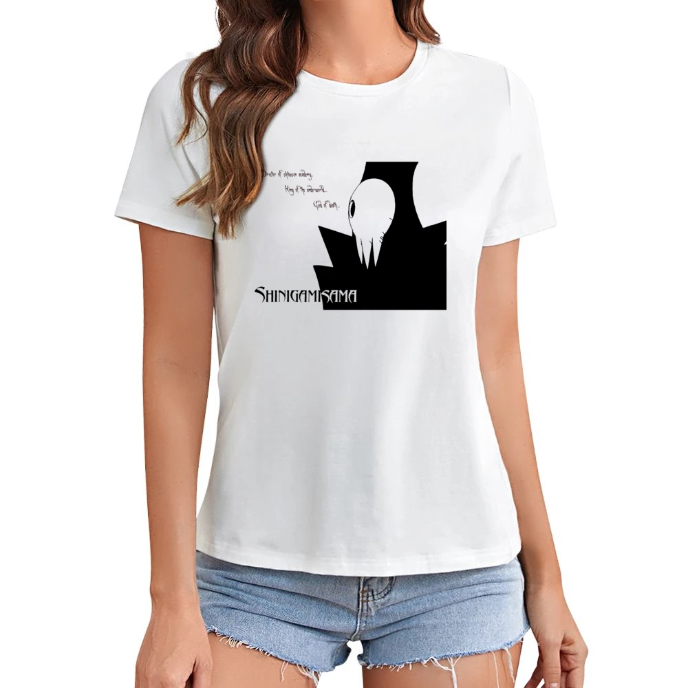 The shinigami soul eater manga Asian Size Women Ladies T-shirt