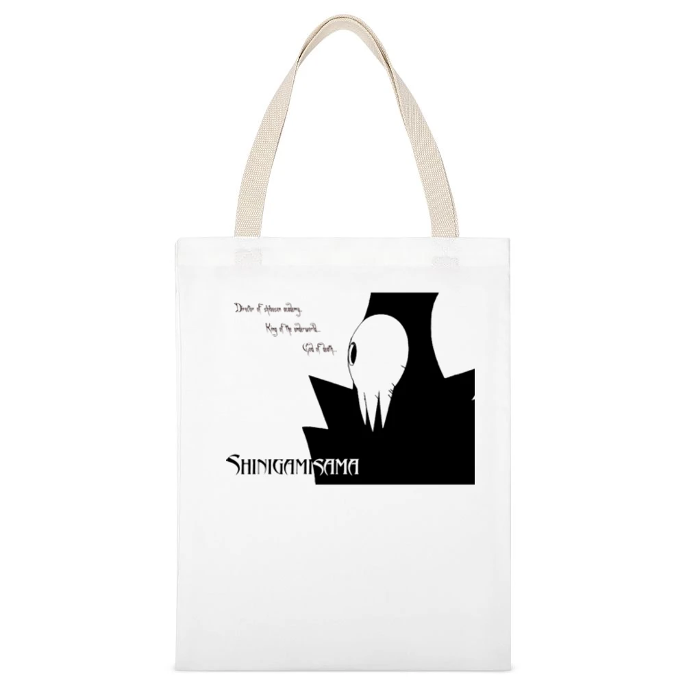 The shinigami soul eater manga White Canvas Tote Shopping Bag