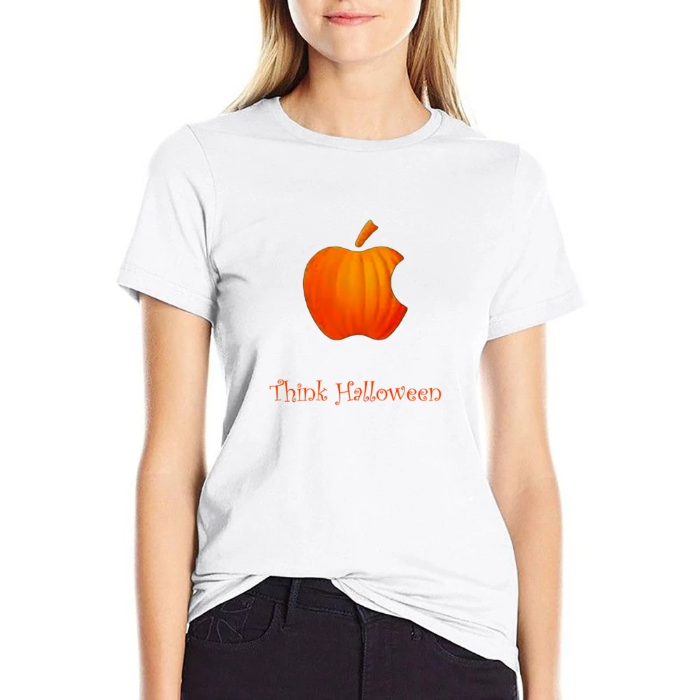 Think Halloween US Size Women Ladies T-shirt