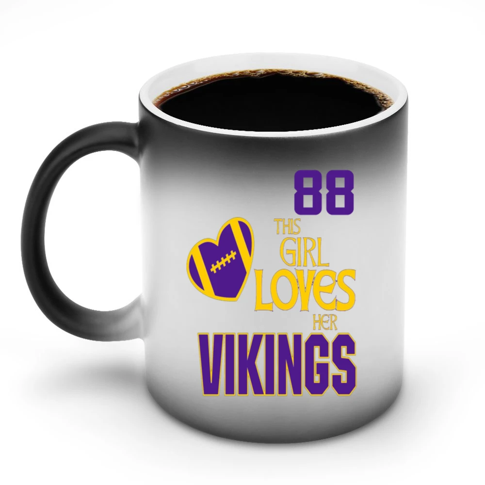 This Girl Loves Her Vikings 88 Discoloration Mug