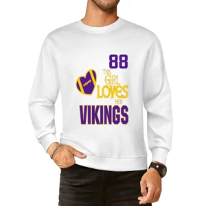 This Girl Loves Her Vikings 88 European Size Pullover Sweater
