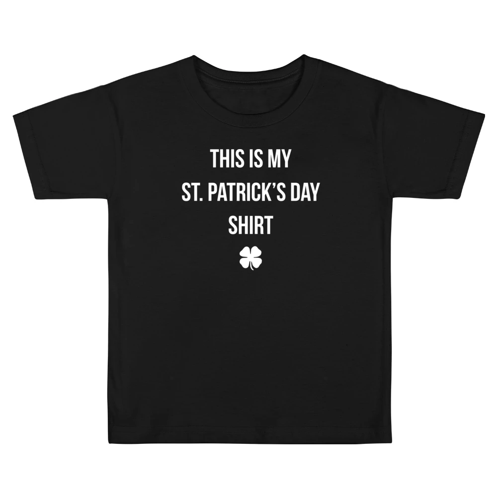 This Is My St Patrick's Day Shirt Funny Kids Boys Girls T-Shirt