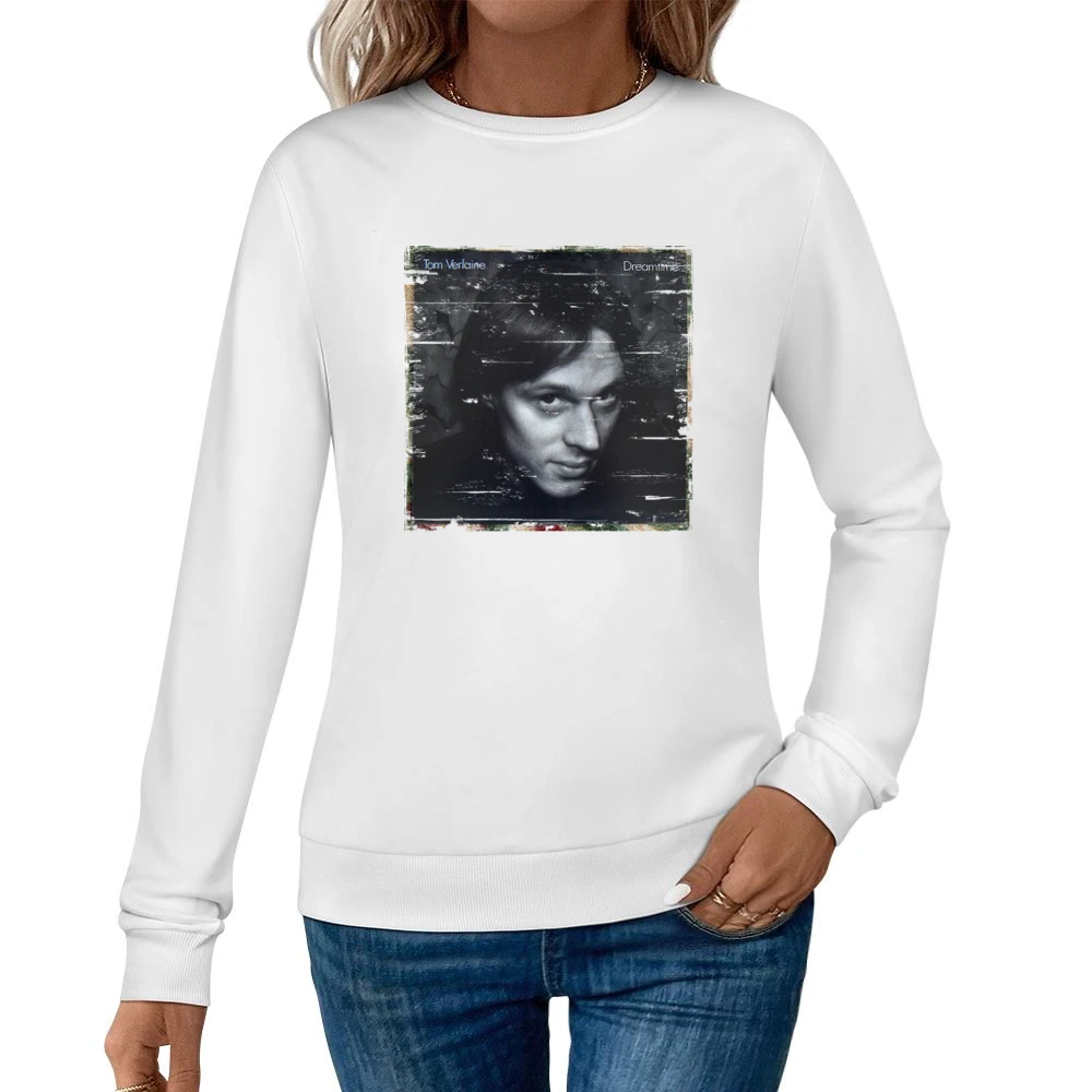 Throbbing Gristle Greatest Hits Album Cover Distressed Image Women Pullover Sweatshirt