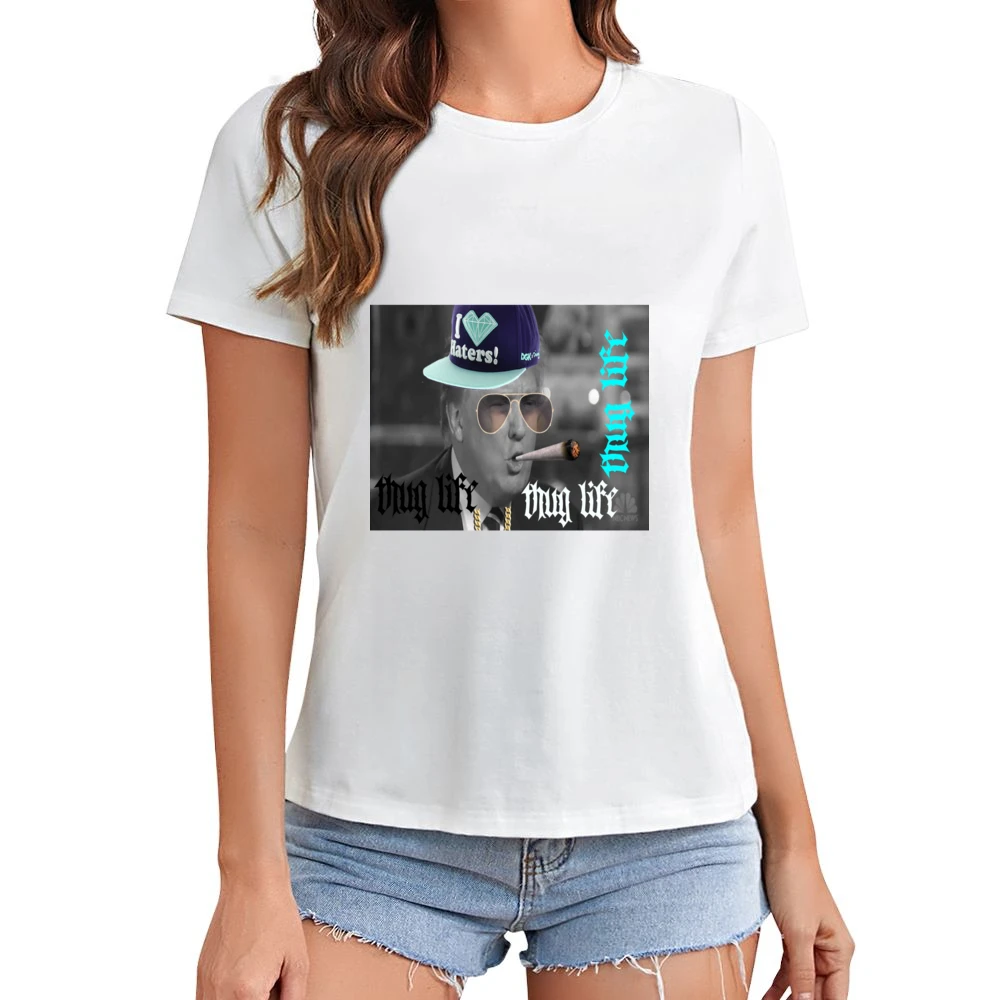 Thug Life Trump Tshirt (all Colors And Styles Available) Asian Size Women Ladies T-shirt