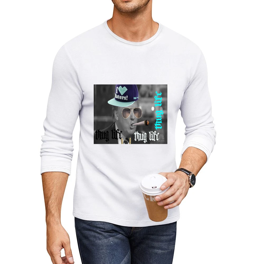 Thug Life Trump Tshirt (all Colors And Styles Available) Men CrewNeck Long Sleeve T-Shirt