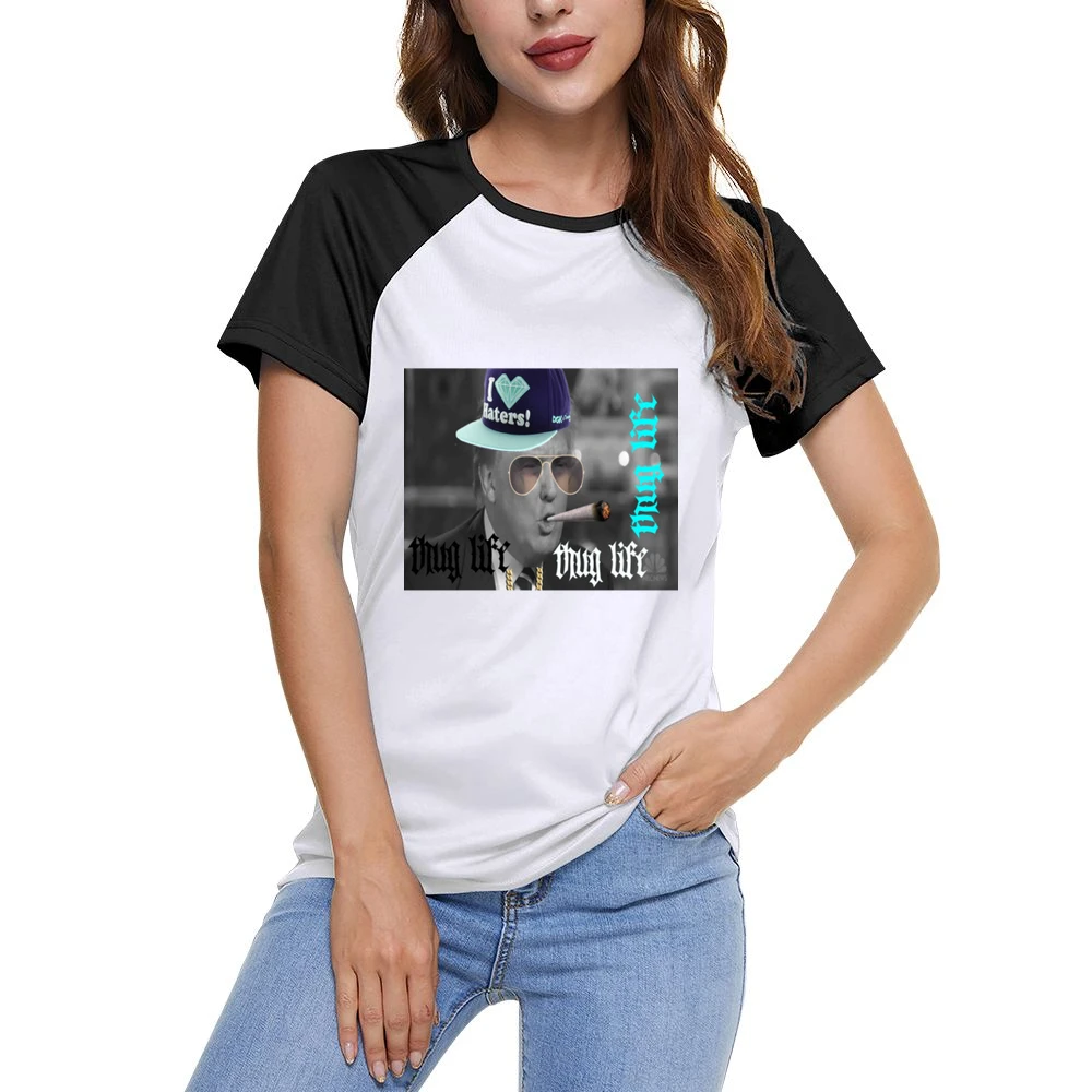 Thug Life Trump Tshirt (all Colors And Styles Available) Women Ladies Short Sleeve T-Shirt