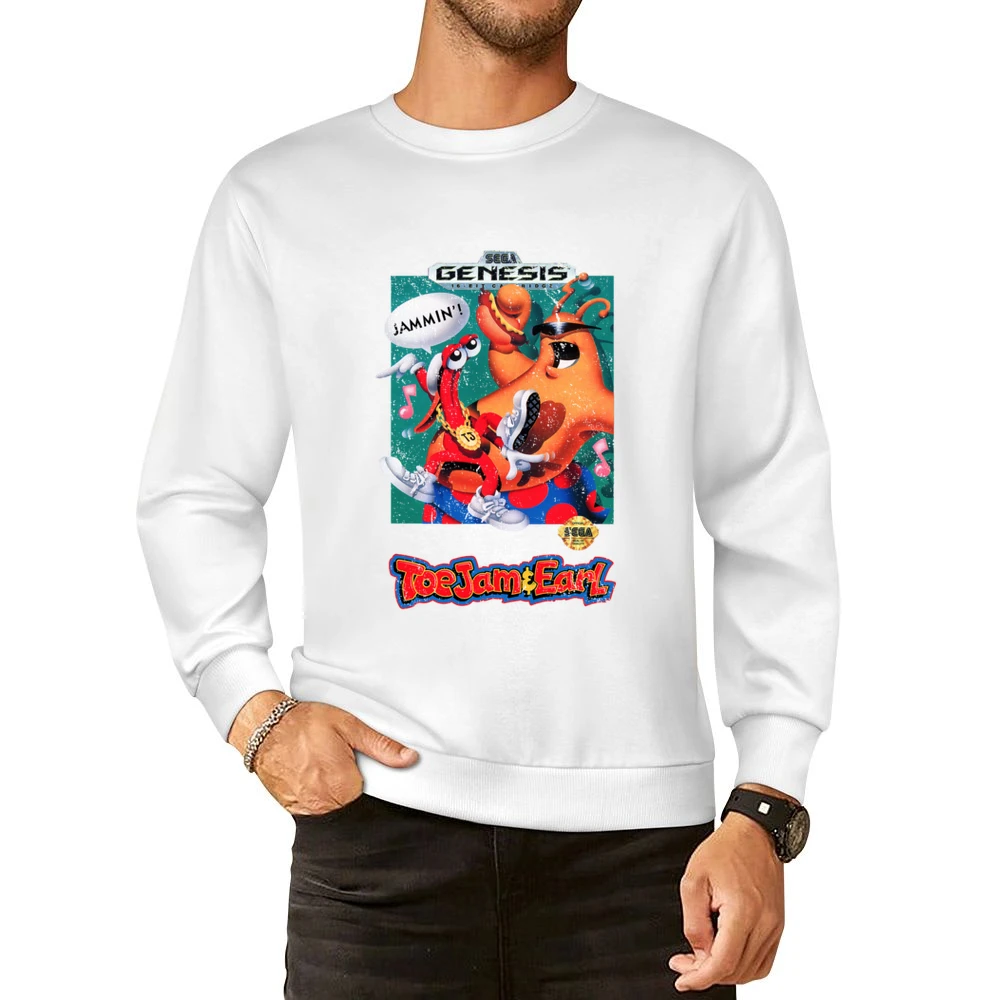 Toejam And Earl Sega Genesis Old School Retro Video Game Fan Distresse European Size Pullover Sweater