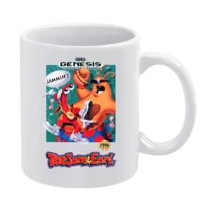 Toejam And Earl Sega Genesis Old School Retro Video Game Fan Distresse White Mug