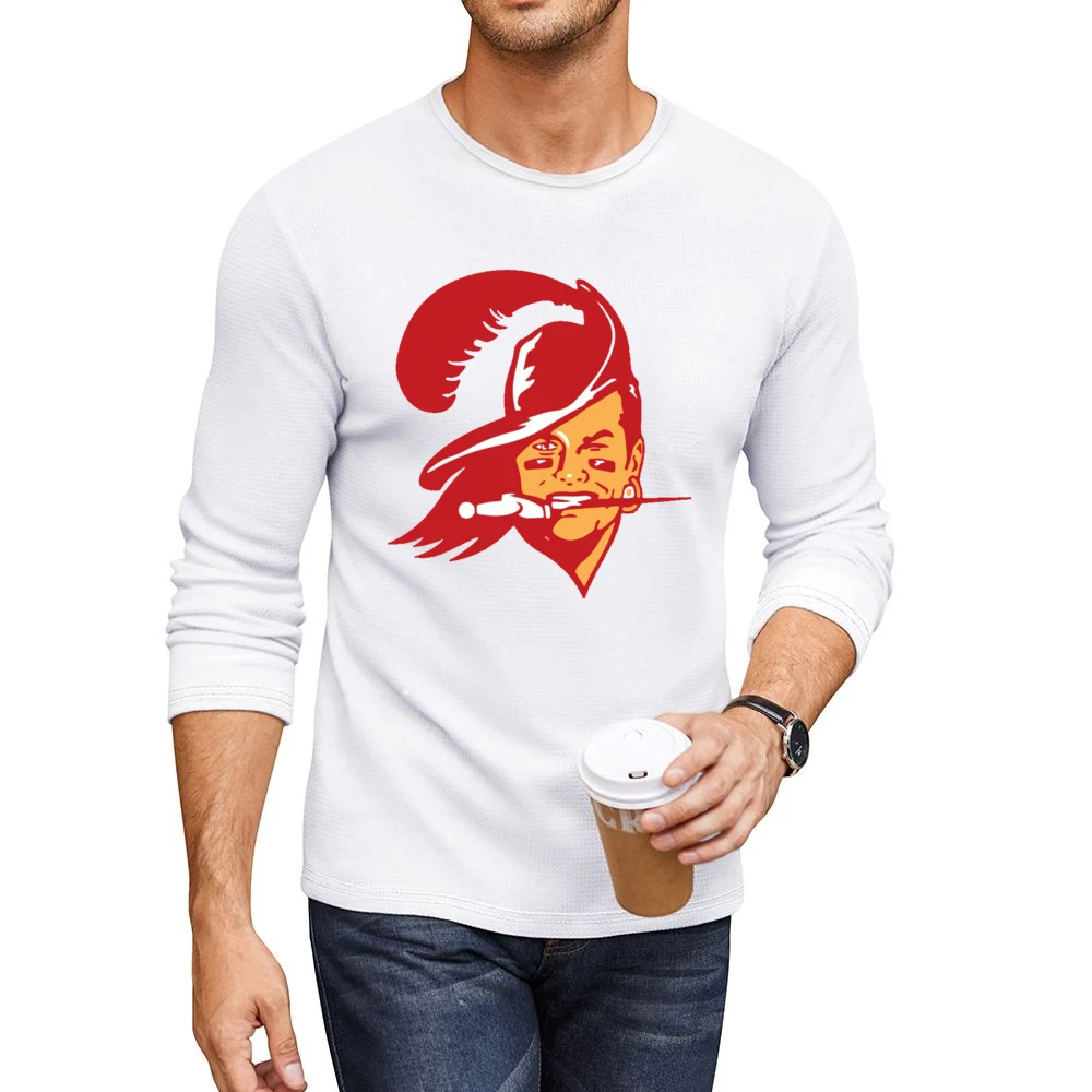 Tom Brady Buccaneer Face Tampa Bay Football Fan Men CrewNeck Long Sleeve T-Shirt