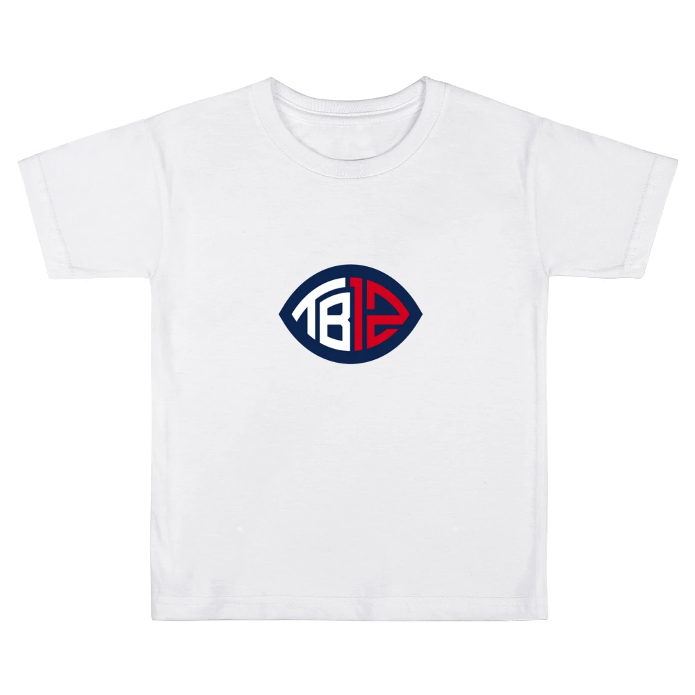 Tom Brady Patriots white Tshirt Kids Boys Girls T-Shirt
