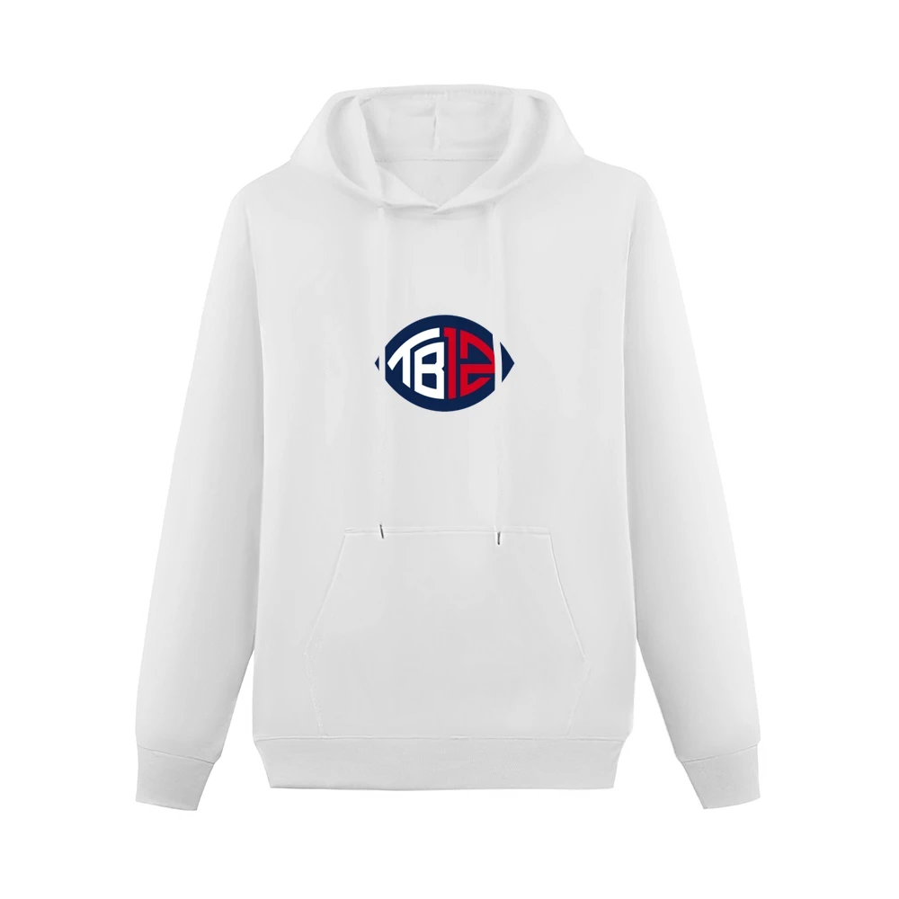 Tom Brady Patriots white Tshirt Men Hoodie With Pocket