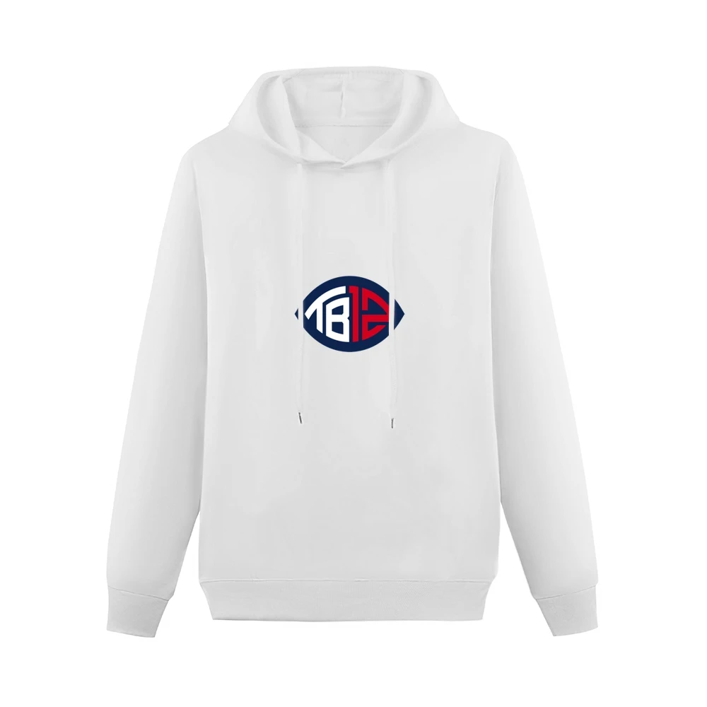 Tom Brady Patriots white Tshirt Men Hoodie Without Pocket