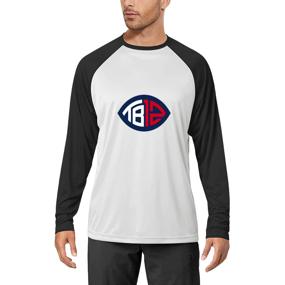 Tom Brady Patriots white Tshirt Men Long Sleeve T-Shirt