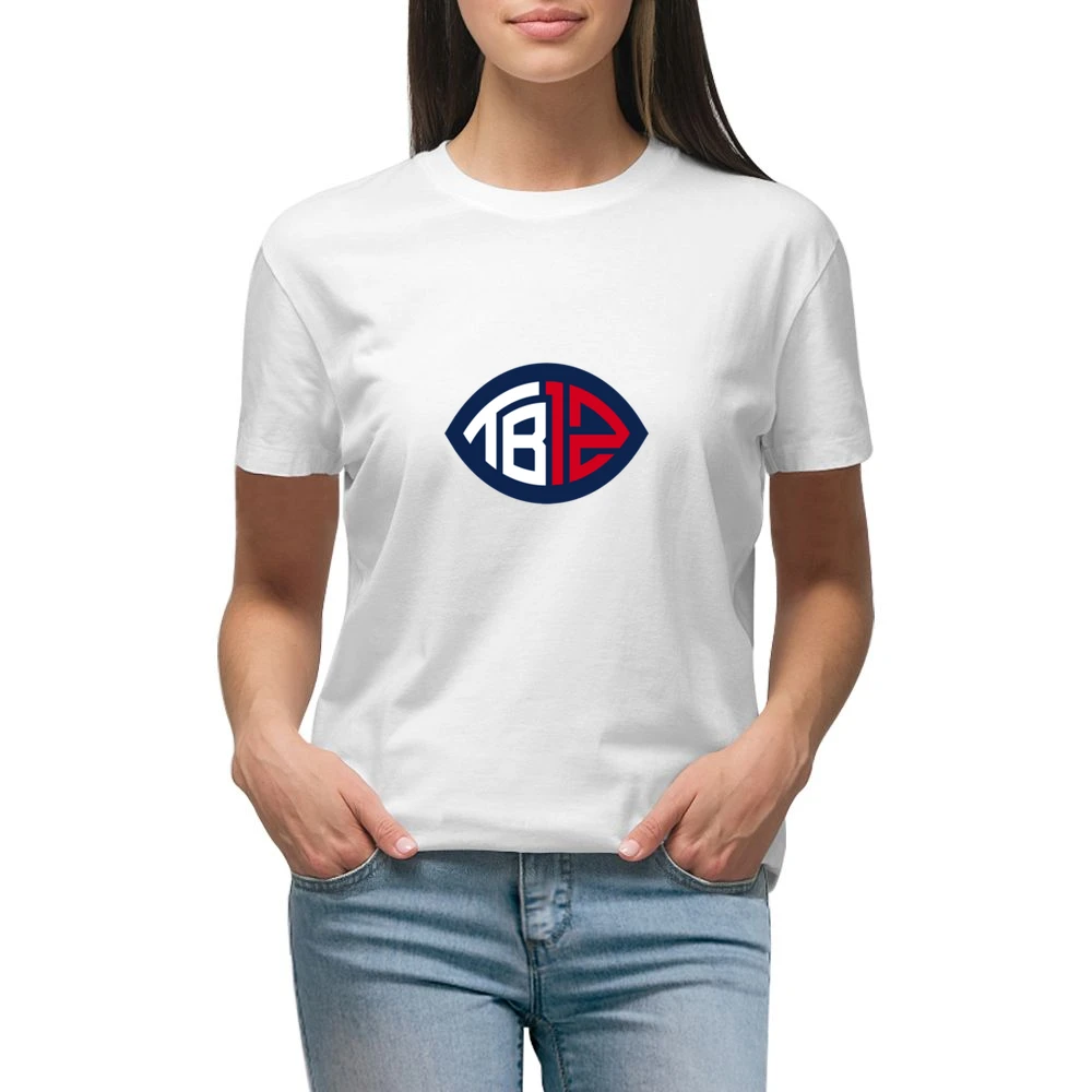Tom Brady Patriots white Tshirt Premium Women Ladies T-shirt