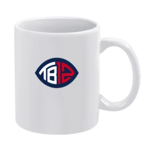 Tom Brady Patriots white Tshirt White Mug