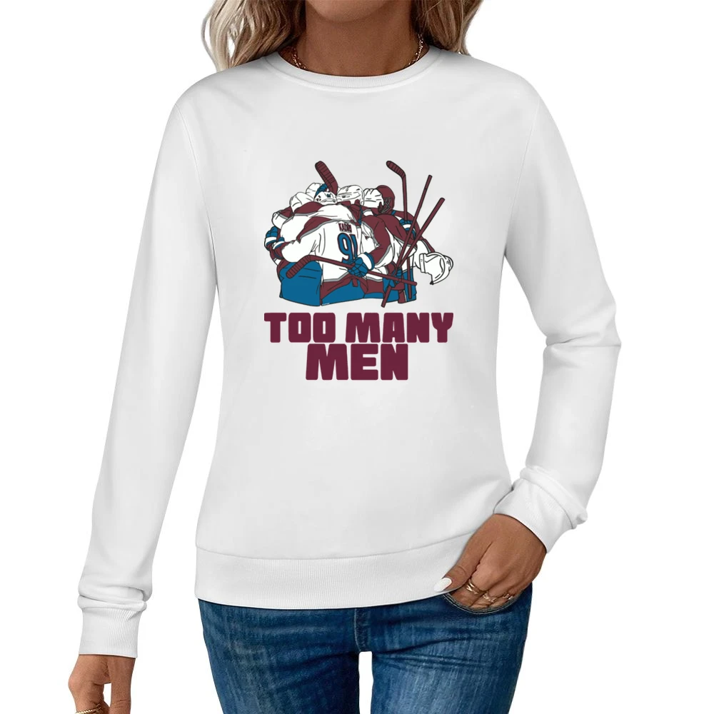 Too Many Men Nazem Kadri Parade White Women Pullover Sweatshirt