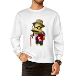 Tortimer From Animal Crossing Nintendo Character Video Game European Size Pullover Sweater