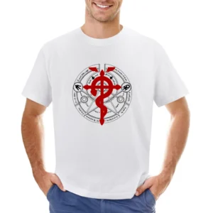 Transmutation circle alchemy Fullmetal Alchemist anime manga Asian Size Men T-Shirt