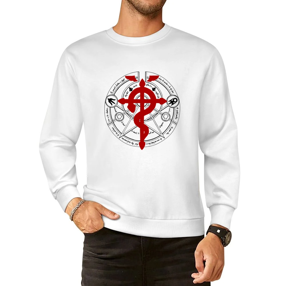Transmutation circle alchemy Fullmetal Alchemist anime manga European Size Pullover Sweater