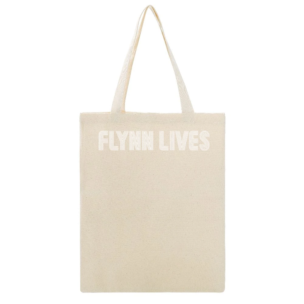 Tron Flynn Lives Movie Beige Canvas Tote Shopping Bag