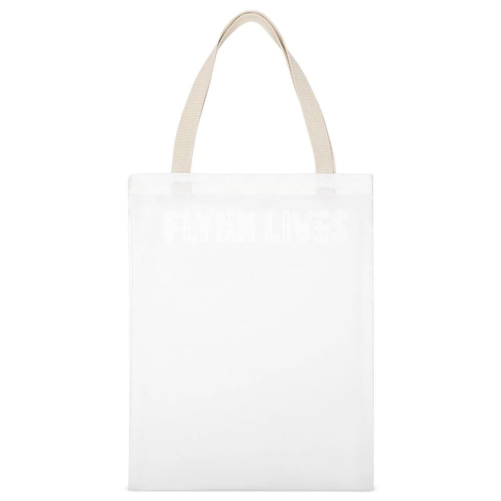 Tron Flynn Lives Movie White Canvas Tote Shopping Bag