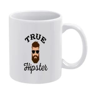 True Hipster Tshirt White Mug