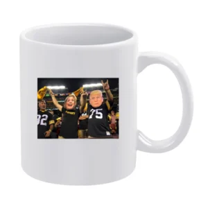 Trump Hilary Steelers tshirt White Mug