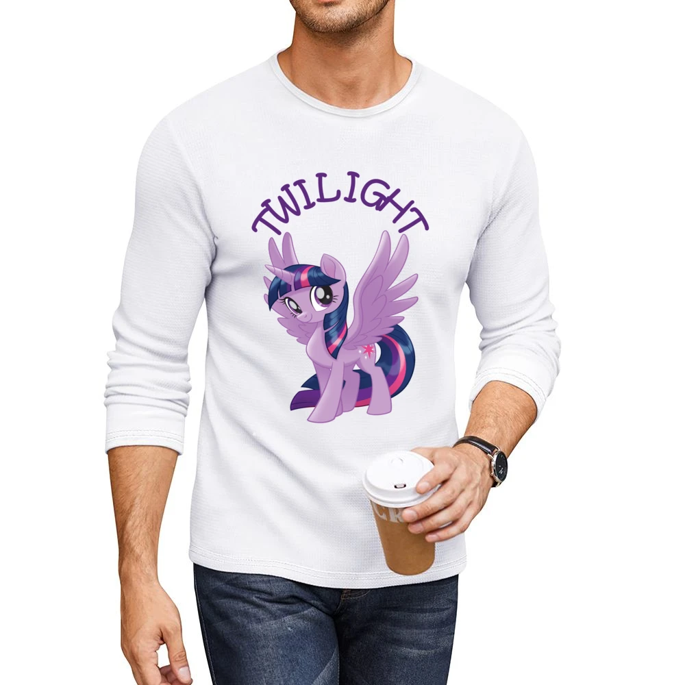 Twilight My Little Pony Men CrewNeck Long Sleeve T-Shirt