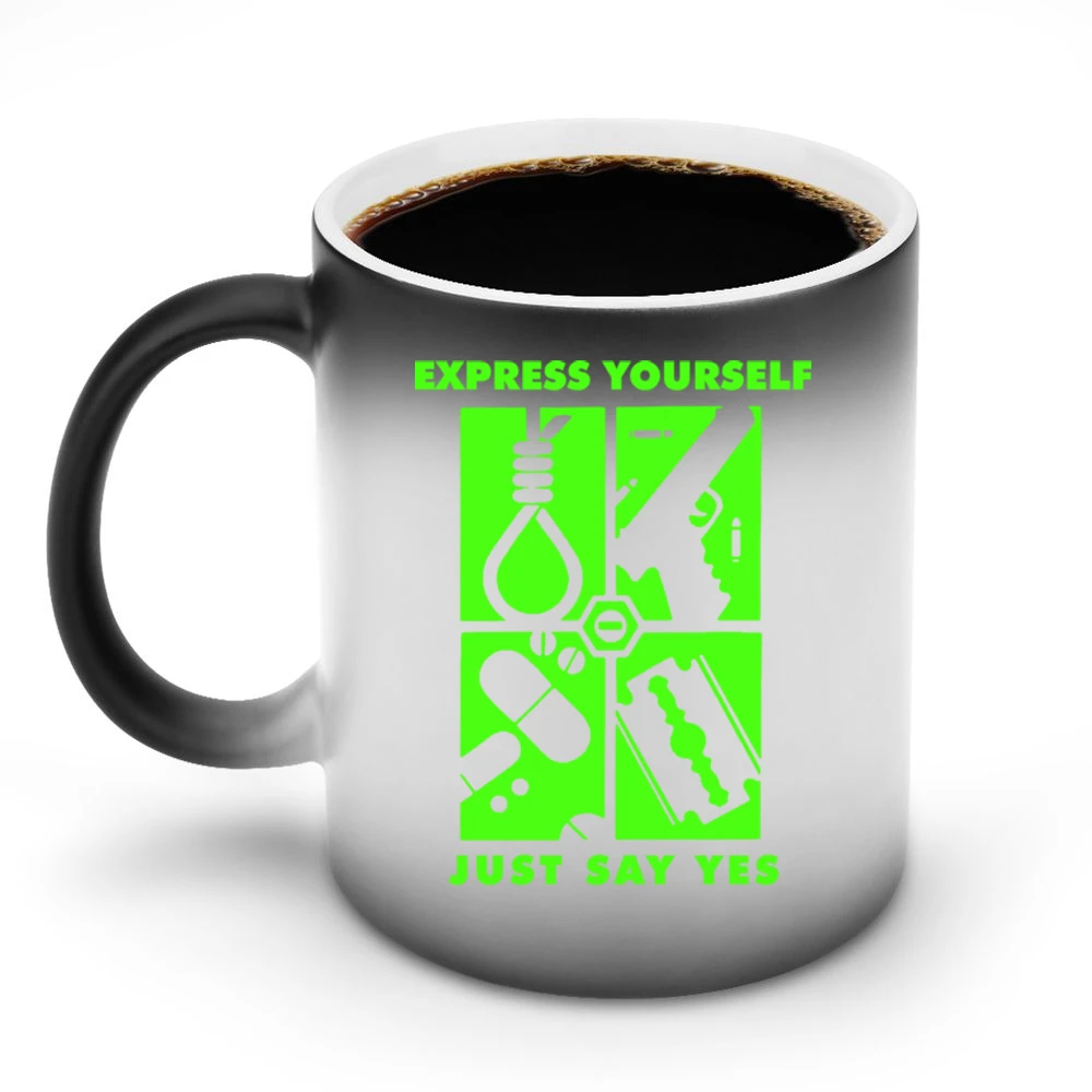 Type O Negative Express Yourself Just say Yes Discoloration Mug