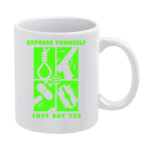 Type O Negative Express Yourself Just say Yes White Mug