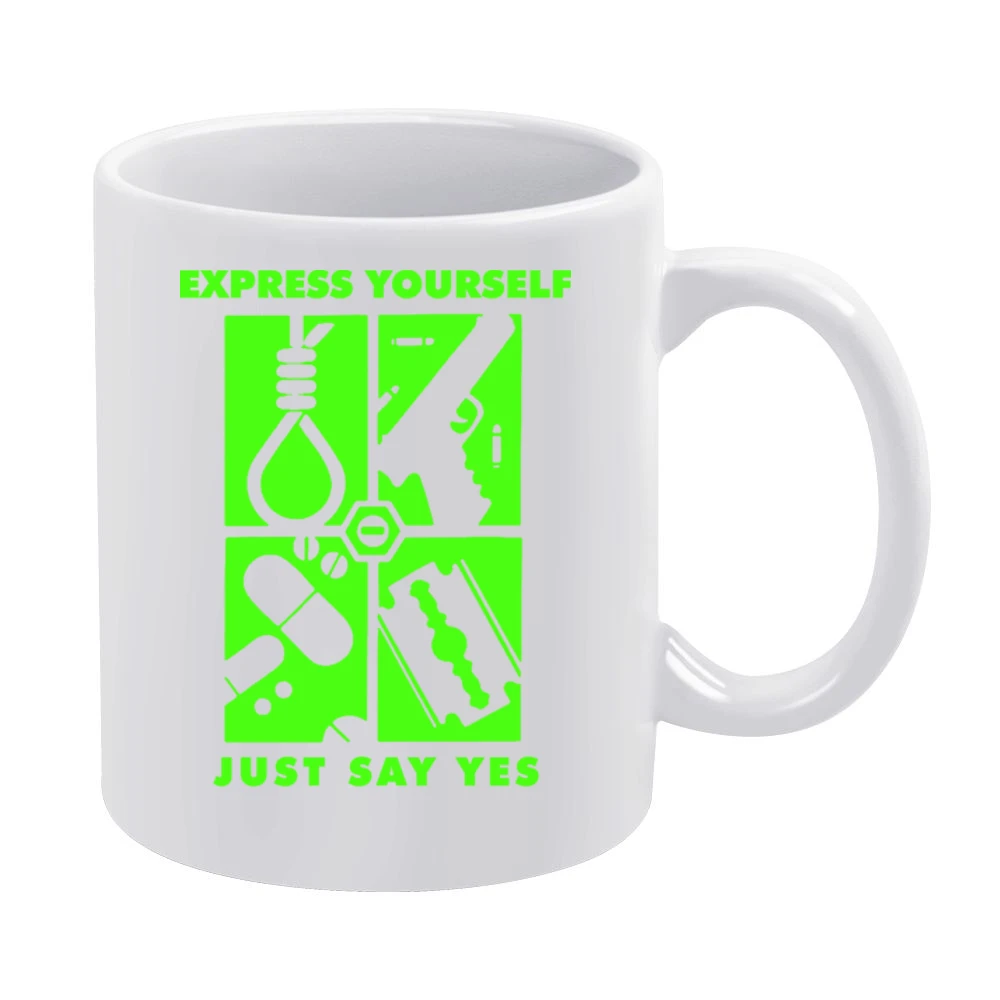 Type O Negative Express Yourself Just say Yes White Mug